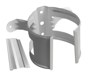 Кронштейн трубы (на дерево) GRAND LINE 100мм RAL 9003