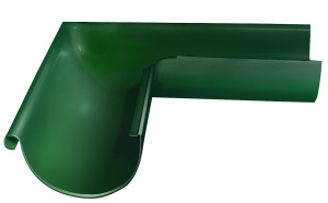 Угол желоба внешний GRAND LINE 90 гр. 125 мм RAL 6005