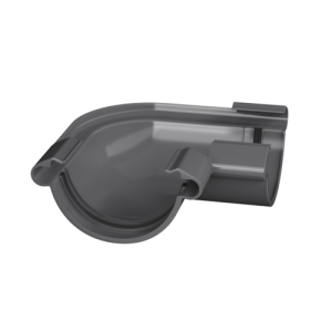 ТН ПВХ МАКСИ угол желоба 90° графитово-серый