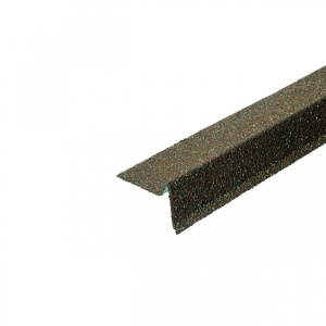 Планка торцевая с гранулятом Шинглас, оливковый