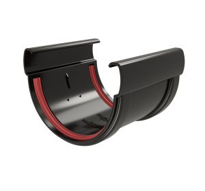 Grand Line ПВХ Соединитель желобов Дизайн 135 черный