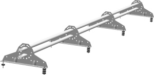 Снегозадержатель NEW трубчатый Grand Line RAL 9003 3м