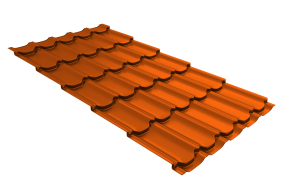 Металлочерепица Kvinta plus 0,45 PE RAL 2004