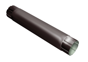 Труба круглая Optima, 90мм 1м RAL 8017 шоколад