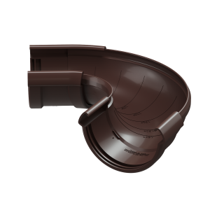 Элемент угловой желоба регулируемый 60°-160° DOCKE LUX шоколад D=141 