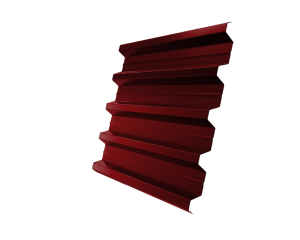 Лист профилированный H60R 0,5 Satin RAL 3011 коричнево-красный