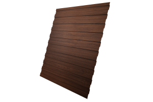 Лист профилированный С8А 0,45 Print Elite Choco Wood