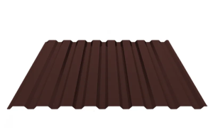 Профнастил оцинкованный С20, 0,4 RAL 8017 (шоколадно-коричневый)