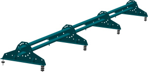 Снегозадержатель NEW трубчатый Grand Line RAL 5021 3м