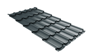 Металлочерепица Kvinta plus Rooftop Matte 0,5 RAL 7016