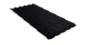 Металлочерепица Kvinta plus Rooftop Matte 0,5 RAL 9005