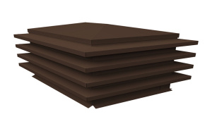 Дымник GL 1840*400 Quarzit 0.5 RAL 8017