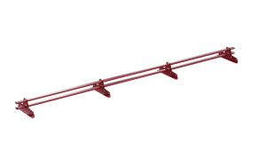 Снегозадержатель трубчатый VEGAStyle 20*40/1,5мм 3000мм для МЧ, ПН, мягкой кровли RAL 3011