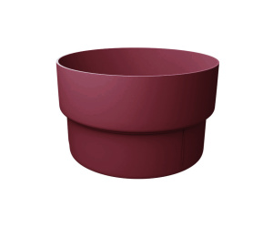 Grand Line ПВХ Муфта трубы соединительная бордо (RAL 3005)