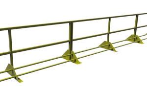 Ограждение кровельное 3000*900мм VEGAStyle для фальцевой кровли с системой снегозадержания (цинк)