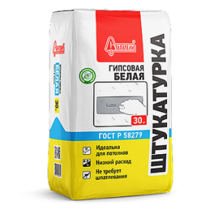Штукатурка Старатели гипсовая БЕЛАЯ 30кг