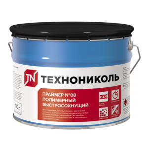 Праймер полимерный ТЕХНОНИКОЛЬ №08, Быстросохнущий ведро 10 л