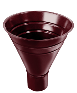 Воронка водосборная GRAND LINE 250/90 мм RAL 3005 красное вино
