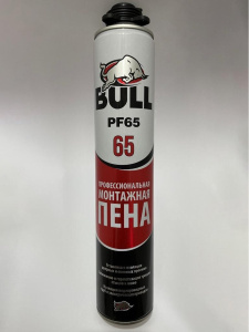 Профессиональная зимняя монтажная пена Bull Adhesive 65 , 850 гр. 
