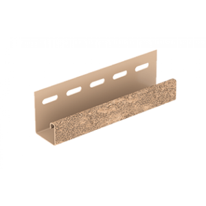 J-планка Стоун-Хаус кирпич бежевый Ю-Пласт 3,05 м.