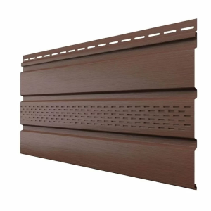 Соффит ТН ОПТИМА, частично перфорированный, каштан (коричневый), 3м
