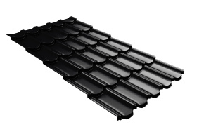 Металлочерепица Kvinta plus 0,45 Drap RAL 9005