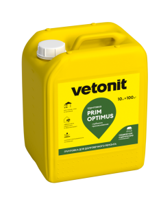Грунтовка глубокого проникновения vetonit prim optimus 10л
