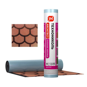 Рулонная черепица Бобровый хвост, красная