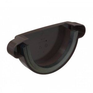 GLC PVC 152/100 заглушка желоба универсальная, коричневый RAL 8019