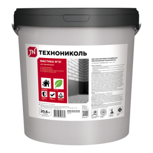 Мастика кровельная морозостойкая ТЕХНОНИКОЛЬ №31, ведро 20,6л (18 кг)