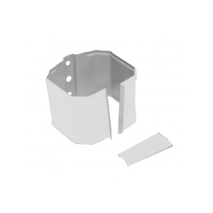 Кронштейн трубы на кирпич Optima прямоугольного сечения, RAL 9003