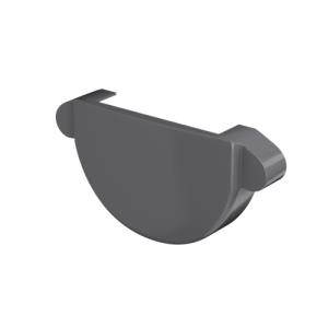 ТН ПВХ МАКСИ заглушка желоба графитово-серый