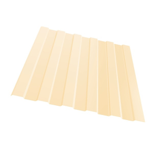 Профнастил оцинкованный С10, 0,5, ПЭ RAL 1015 SKARDEX (с/слоновая кость)