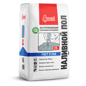 Наливной пол Старатели быстротвердеющий 25кг