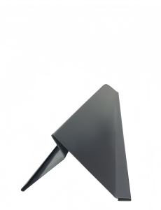 Планка торцевая для ГЧ Polyester серая RAL7004 (10x60х30х85х10х10), 2м