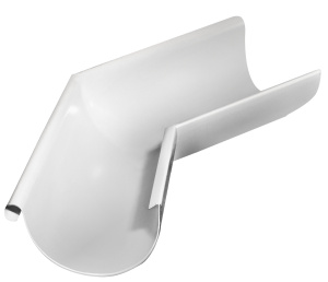 Угол желоба внешний GRAND LINE 135 гр. 125 мм RAL 9003