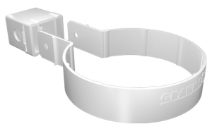 Grand Line ПВХ Хомут трубы Kliker белый (инд.упак.)