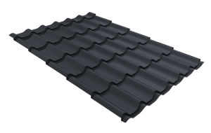 Металлочерепица Classic Стальной бархат 0,5 RAL 7024