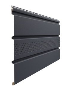 Docke STANDARD Софит с центральной перфорацией (Графит) 3000*305