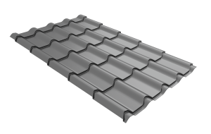 Металлочерепица Kamea 0,45 PE RAL 9006