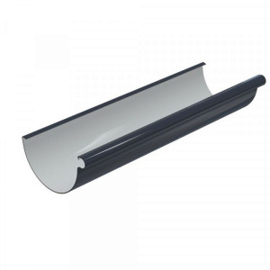 GLC PVC 152/100 желоб водосточный 152 мм, 3 м п. серый графит RAL 7024