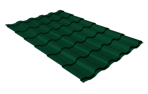 Металлочерепица Kredo 0,45 Drap RAL 6005