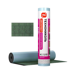 Рулонная черепица Кирпичная кладка, зелёная