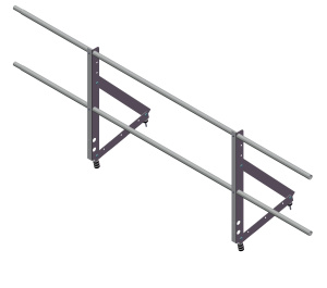 Ограждение кровельное Optima 0,65х2м RAL 8017