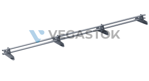 Снегозадержатель трубчатый VEGALux 25*45/2мм 3000мм для МЧ, ПН, мягкой кровли RAL7024(Темно- серый)