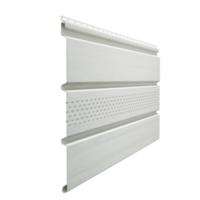 Docke STANDARD Софит с центральной перфорацией (Пломбир) 3000*305