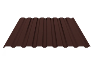 Профнастил оцинкованный С20, 0,35 RAL 8017 (шоколадно-коричневый)
