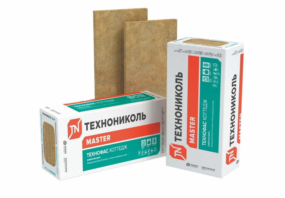 ТЕХНОФАС КОТТЕДЖ (6 плит) 1200х600х50 мм