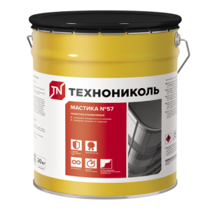 Мастика защитная алюминиевая ТЕХНОНИКОЛЬ №57, ведро 20 кг