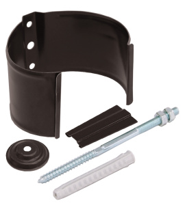 Кронштейн трубы (на кирпич) GRAND LINE 125/90 RAL 8017